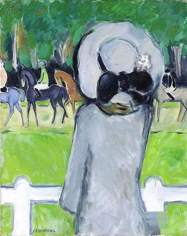 野兽主义#皮埃尔·卡西尼尔:领略野兽主义奔放节奏和表现主义浓烈意蕴油画作品