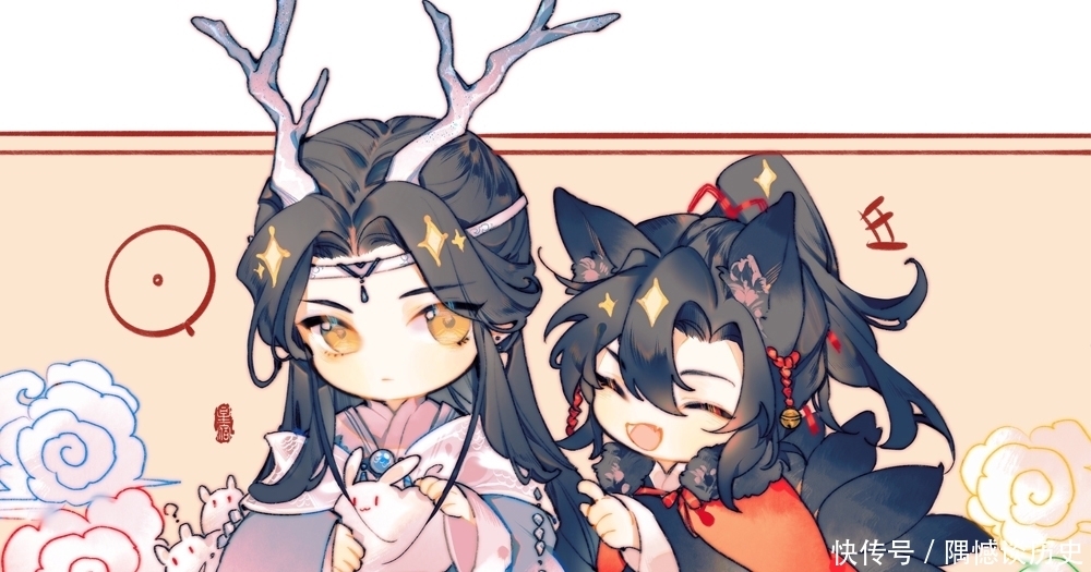 灰灰|《天官赐福》灰灰画的龙花,和人鱼谢怜很配,尾巴真的好长啊!