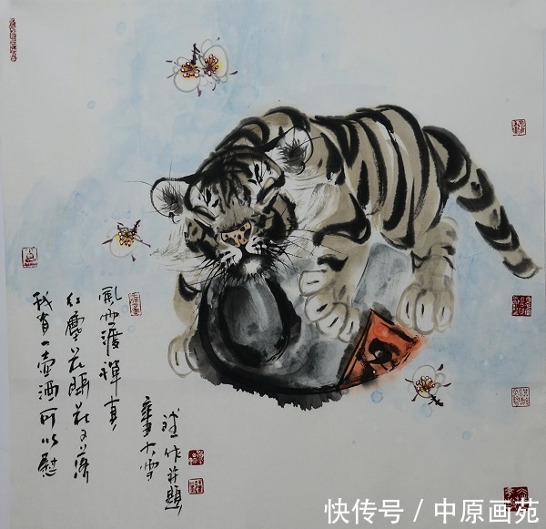 中国书画报@禅福迎春－东北画虎名家葛艳斌2022年迎春虎画展