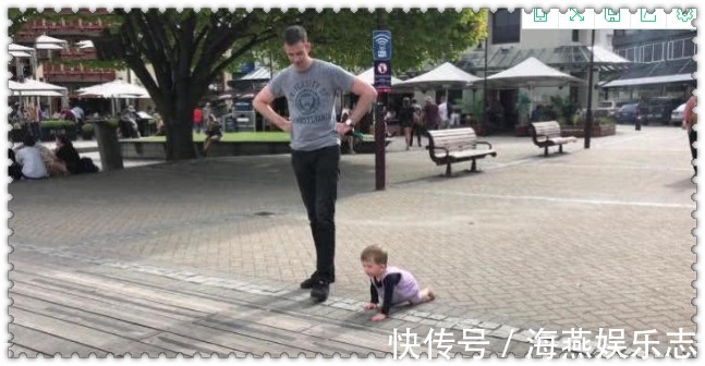 孩子|“长腿奶爸”遛娃走红,原来这才是正确的遛娃打开方式