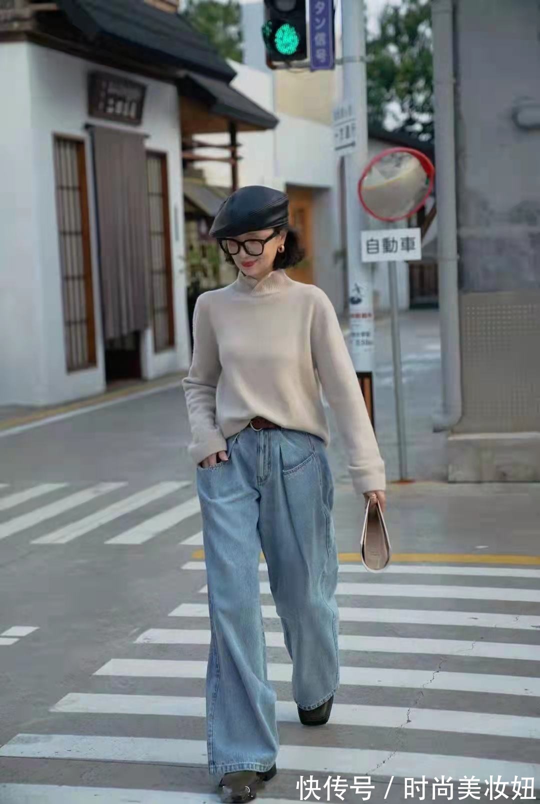 搭配|60岁女人,上衣+裤子怎么搭才时髦?看三木妈妈的穿搭高级减龄