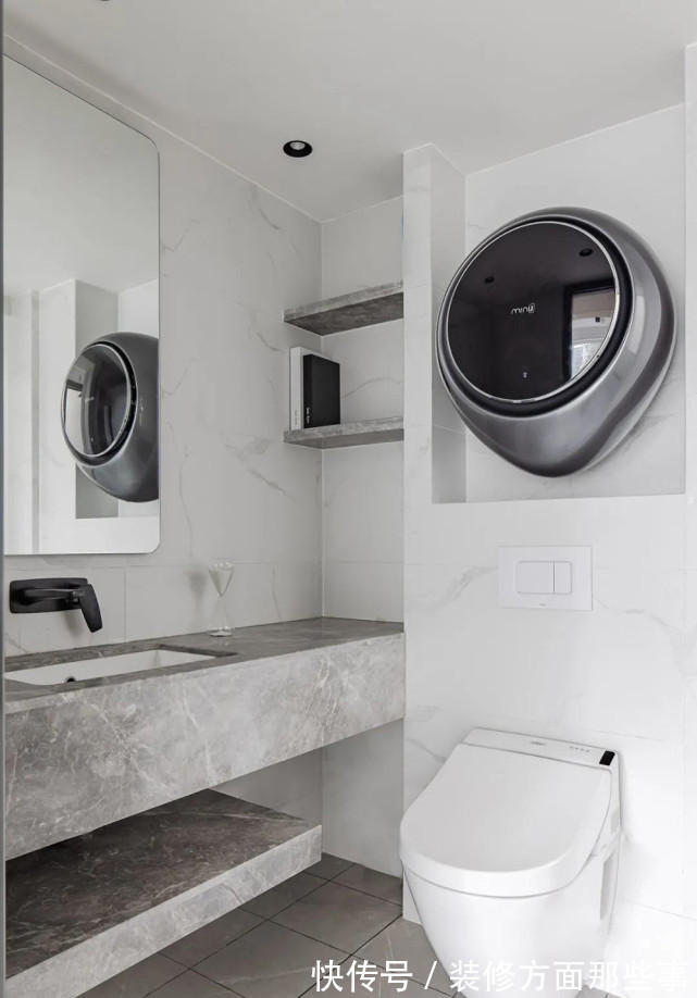 床头柜|91平现代简约风三居室黑白灰主干净清爽,加入木色提升空间温度