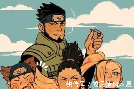 火影忍者|火影忍者当年下忍小队的合照,凯班热血,马基班亚历山大