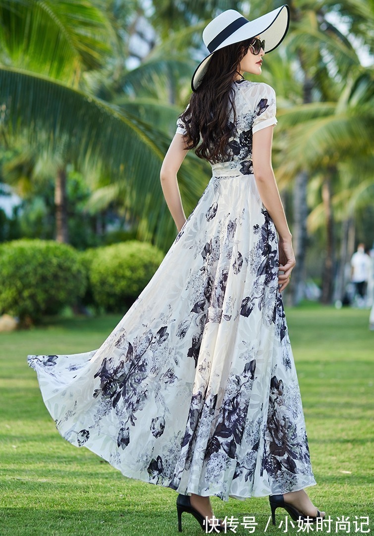 裙摆|复古大摆裙,时尚减龄系,气质修身范