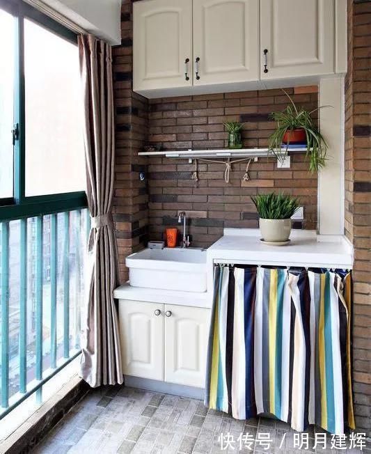 洗衣机|阳台放个洗衣机,做洗衣房就好了,改成其他空间反而不好用