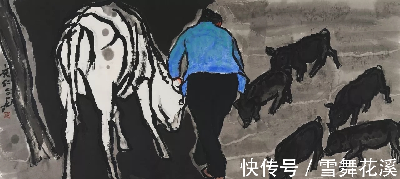 人物画$放下别人就是自己|邢庆仁人物画