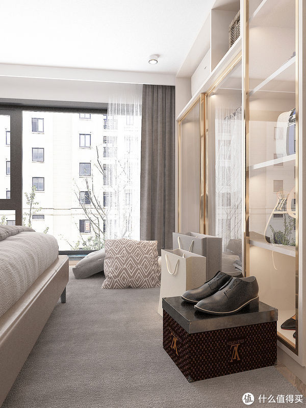 卧室|参观完47岁阿姨的家,感觉自叹不如,仅有47㎡却装修很敞亮又前卫