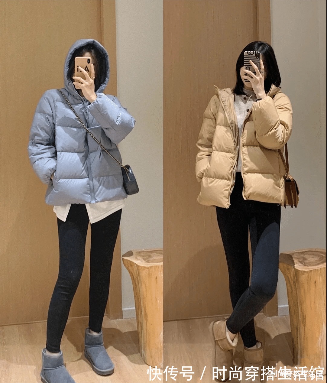 保暖 穿羽绒服别总配裙子,换一种方式更时髦保暖,太适合普通人穿了