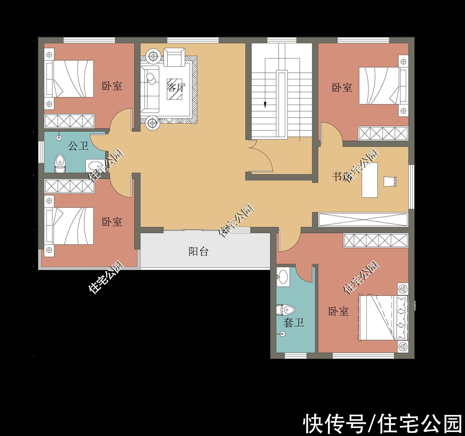 建筑面积|下半年建房就选这10套二层吧，颜值一套比一套高，30来万就能盖