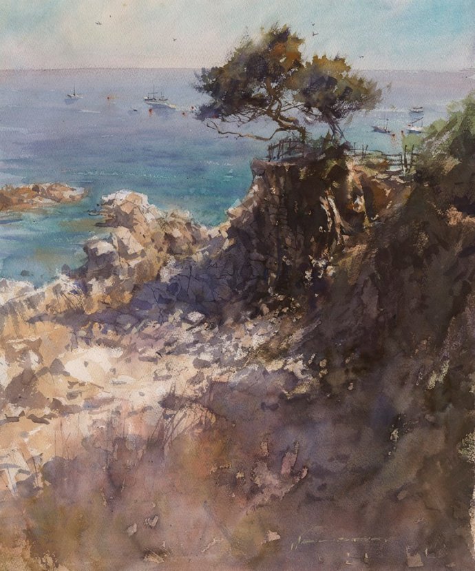 弗拉迪斯拉夫!印象水彩/美国当代艺术家弗拉迪斯拉夫水彩作品