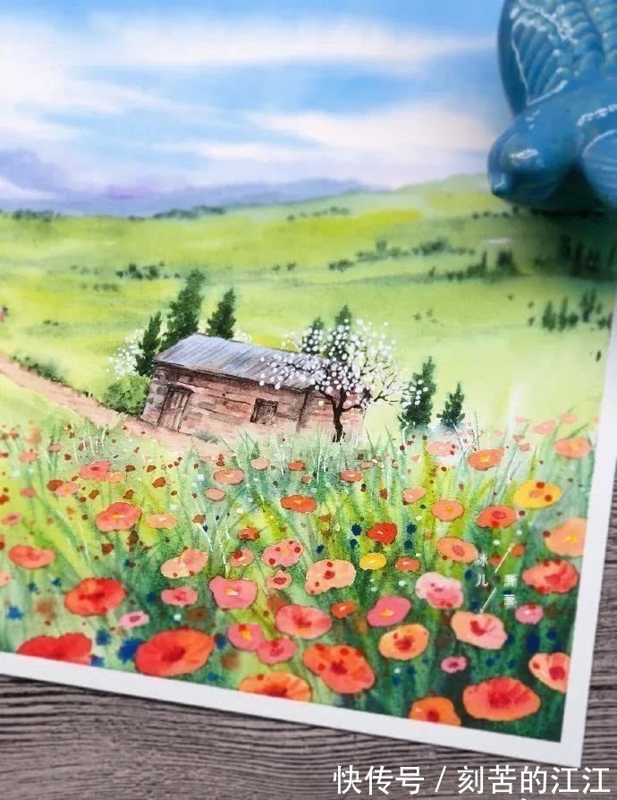 花瓣@水彩这样画,也太美了吧!居然把花瓣画出透明的感觉,看完忍不住保存!