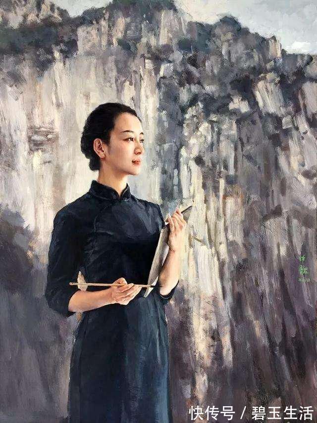 油画$张锦龙唯美油画,一样的青春不同的韵味