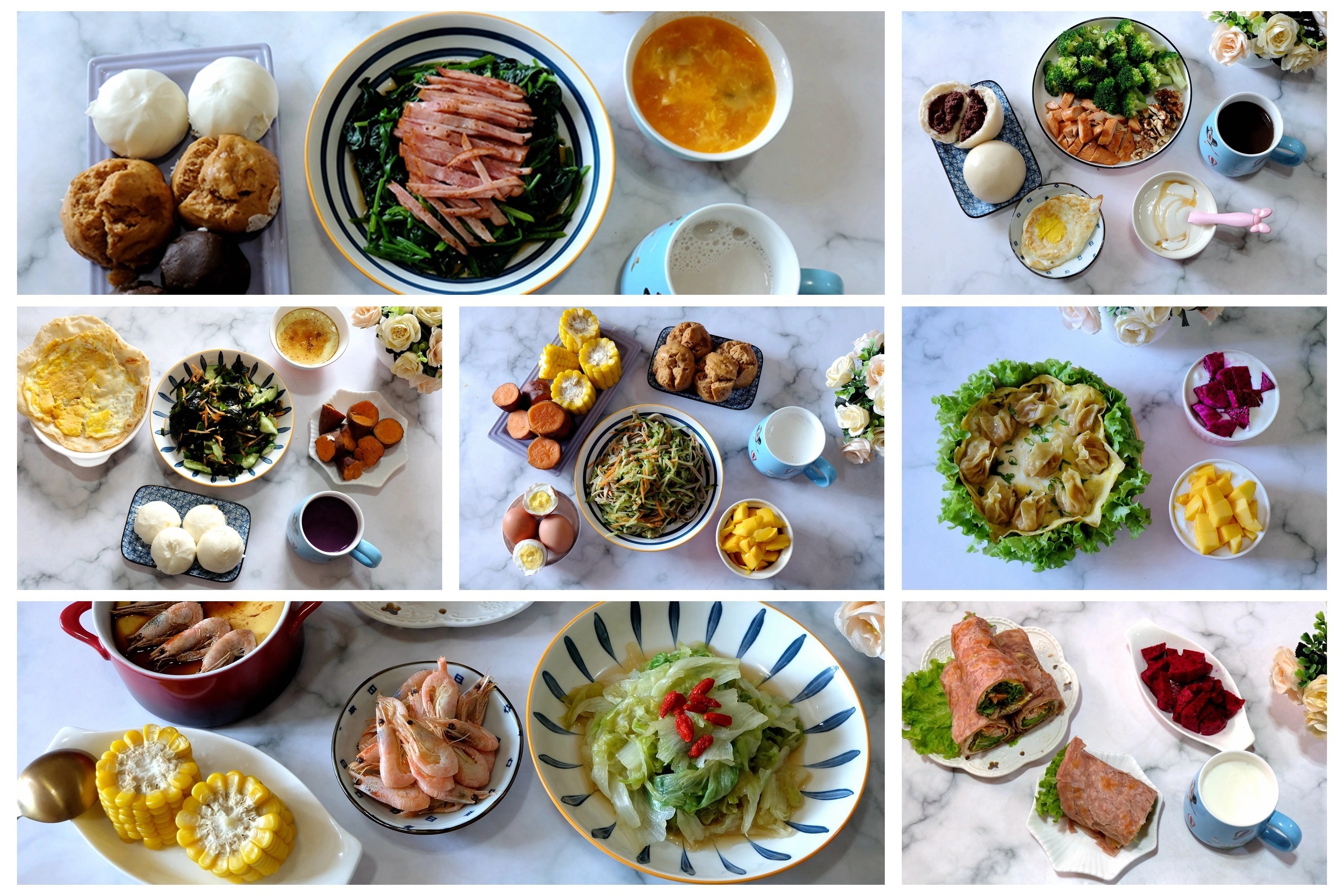 红薯|二胎妈妈一周七天做早餐，食材都很常见，简单又好吃，做法都不难