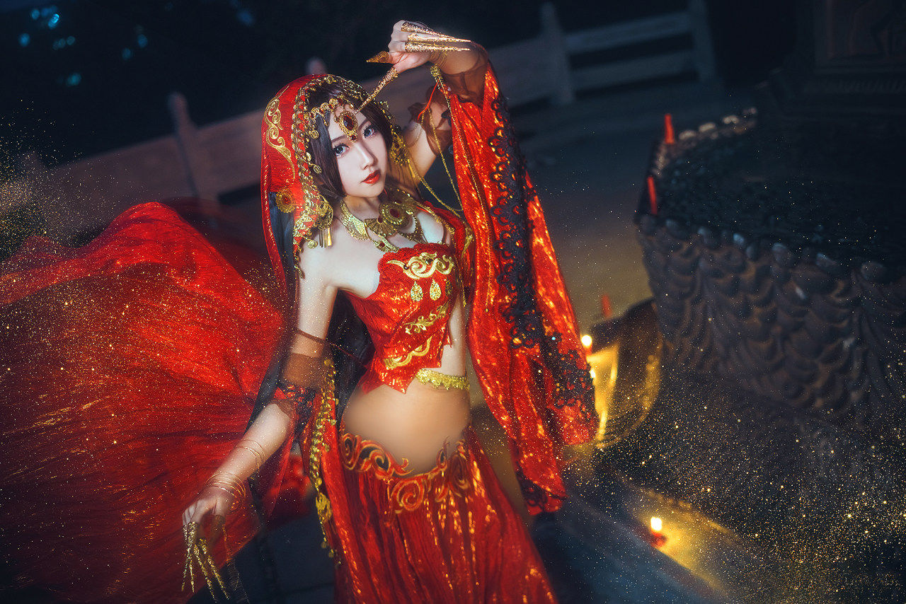 cospl劍網3 紅衣教探雪cosplay