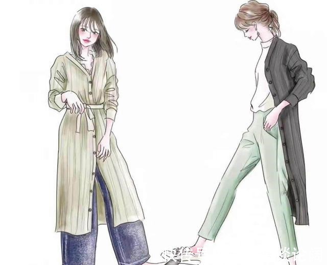 格纹 3种穿衣状态,你是哪一种早秋最美“手绘穿搭”,只教穿衣干货!