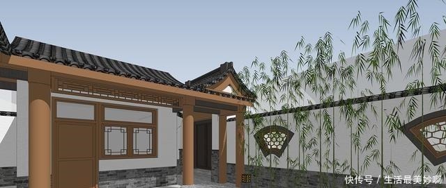 富贵牡丹|惊艳全村,这处自建四合院设计,堪称自建典范!