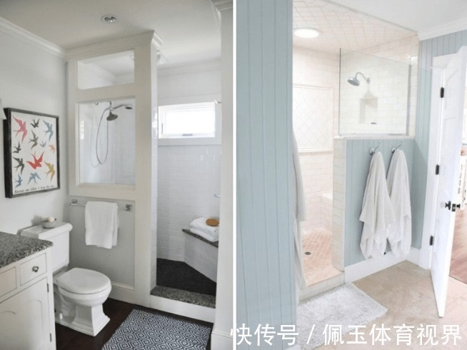 毛巾架|浴室别再用玻璃隔断了,做成这种干湿分离一步到位,更实用更优惠