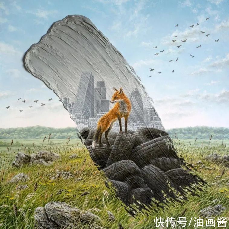  漂亮|他用“脏颜料”，毁掉漂亮的风景画，真相引人深思