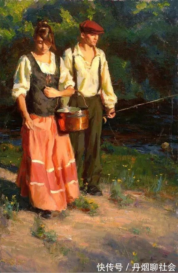 迈克尔·马尔姆!寻找生命中的光,70后印象现实主义画家迈克尔·马尔姆的油画