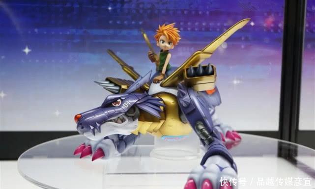 靓仔|数码宝贝钢铁加鲁鲁手办，大和骑着加鲁鲁，重温儿时经典形象