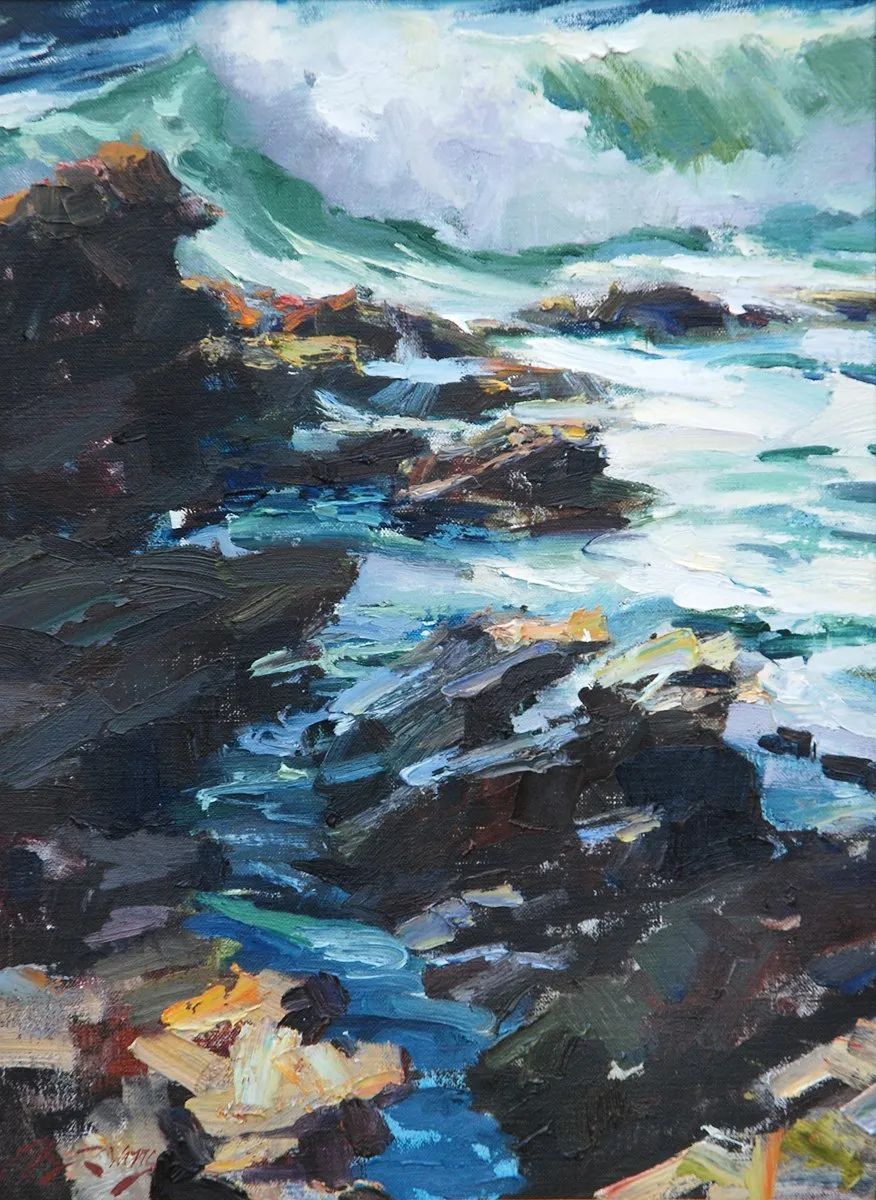 jeffrey|他的油画笔触粗犷又细腻，透着一种不可言说的美