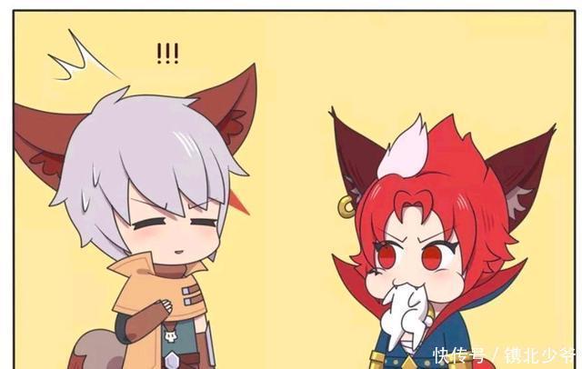 研究|王者荣耀漫画：百里兄弟研究兔子的吃法；旁边的公孙离害怕极了！