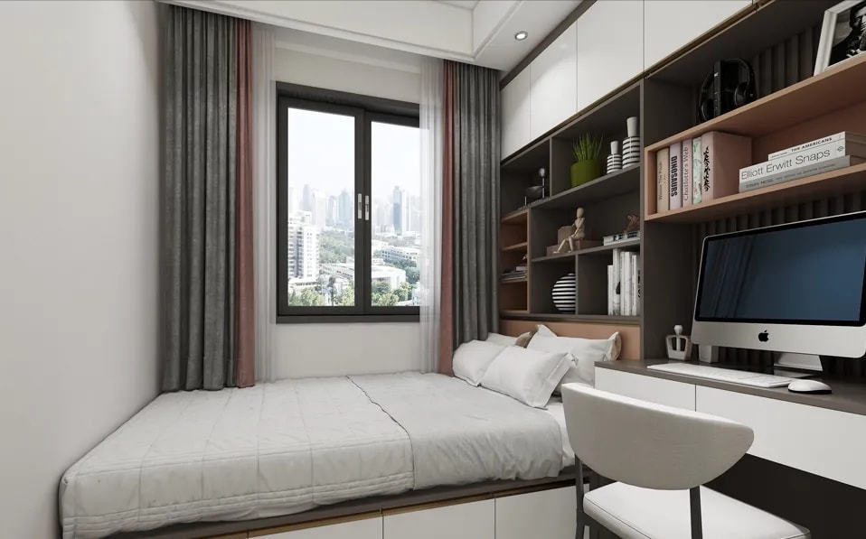 柜身|120平米满满的轻奢风，这套4房两厅设计红遍全小区