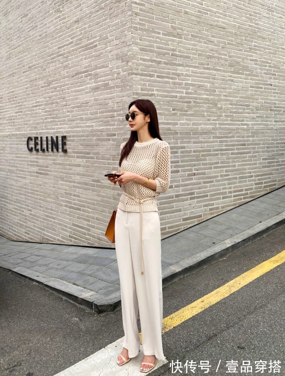 蜂蜜甜杏|女神孙允珠高清时尚搭配:蜂蜜甜杏网纱曼哈顿绅士上衣