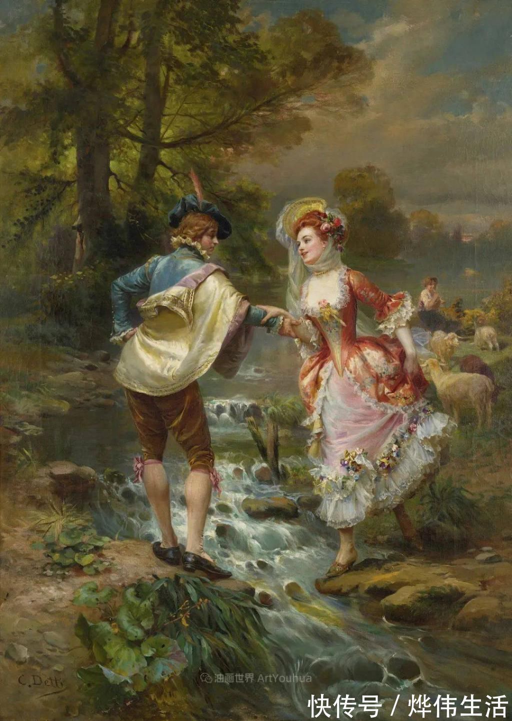 august@华丽的服饰,精美的人物,田园牧歌式的情感