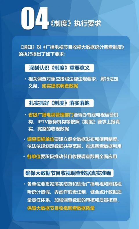 广电总局发布《广播电视节目收视大数据统计调查制度》