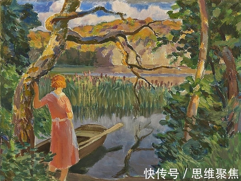 桑特里#笔意未尽的挥洒，印象派画家桑特里的绘画作品