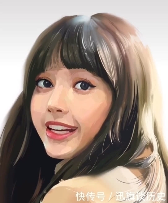 LISA!美术生恶搞性感女神LISA,粉丝拿着板砖观望,看到成品跪服