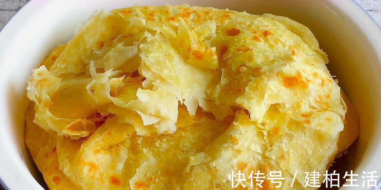 如何让烙饼变得柔软和层次分明教你三个秘密,外表温柔,没有失败