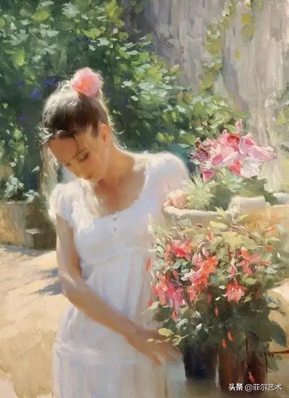 列维坦|俄罗斯艺术家油画中的美女,温婉知性的魅力女神