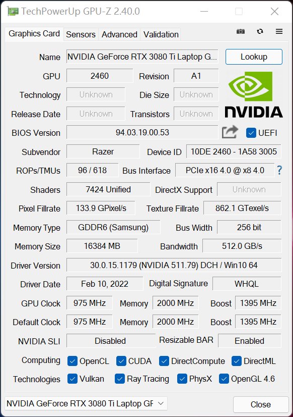 ti|雷蛇灵刃 17 专业版评测：最强移动端 GPU，DLSS 畅玩 2K 光追
