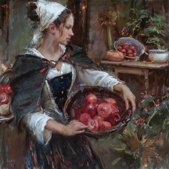 肖像!充满色彩、自由、深度的笔触的人物肖像油画作品