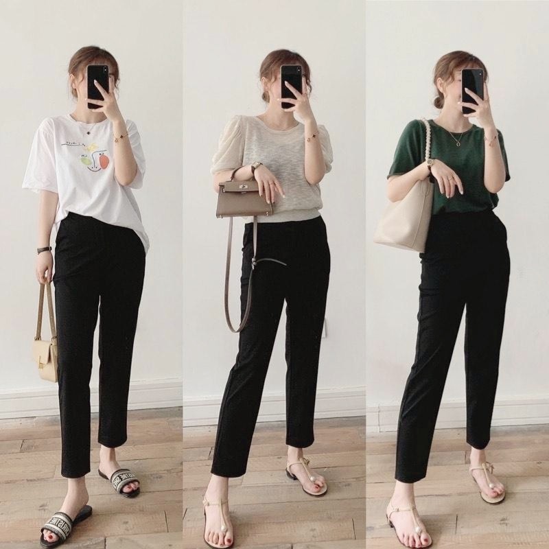 气质感|女生通勤穿搭建议,基础款上衣搭配半身裙,洋气显高又显瘦,好美