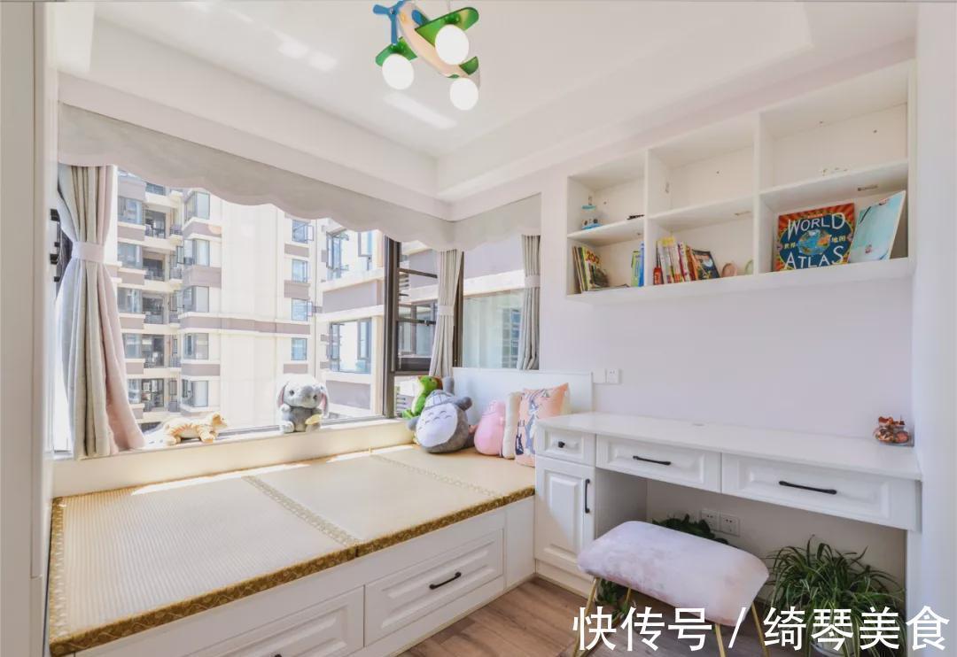 美式|142平美式四居室,户型方正,色调浪漫又温馨,以后有房也这样装