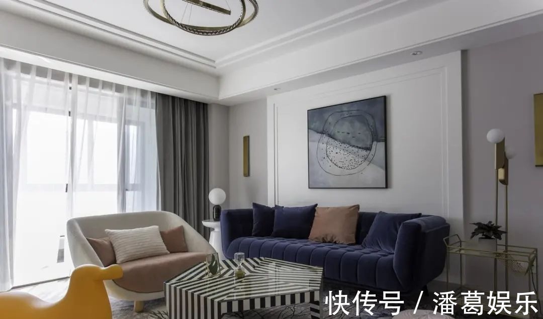 情趣|180㎡浪漫小窝,蓝与粉、灰与白,优雅情趣,轻松舒适