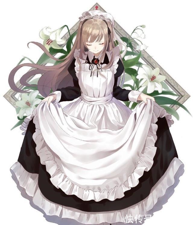 温柔|画师绘制鲜花风格女仆装,你最在意的花朵,代表着哪个小姐姐