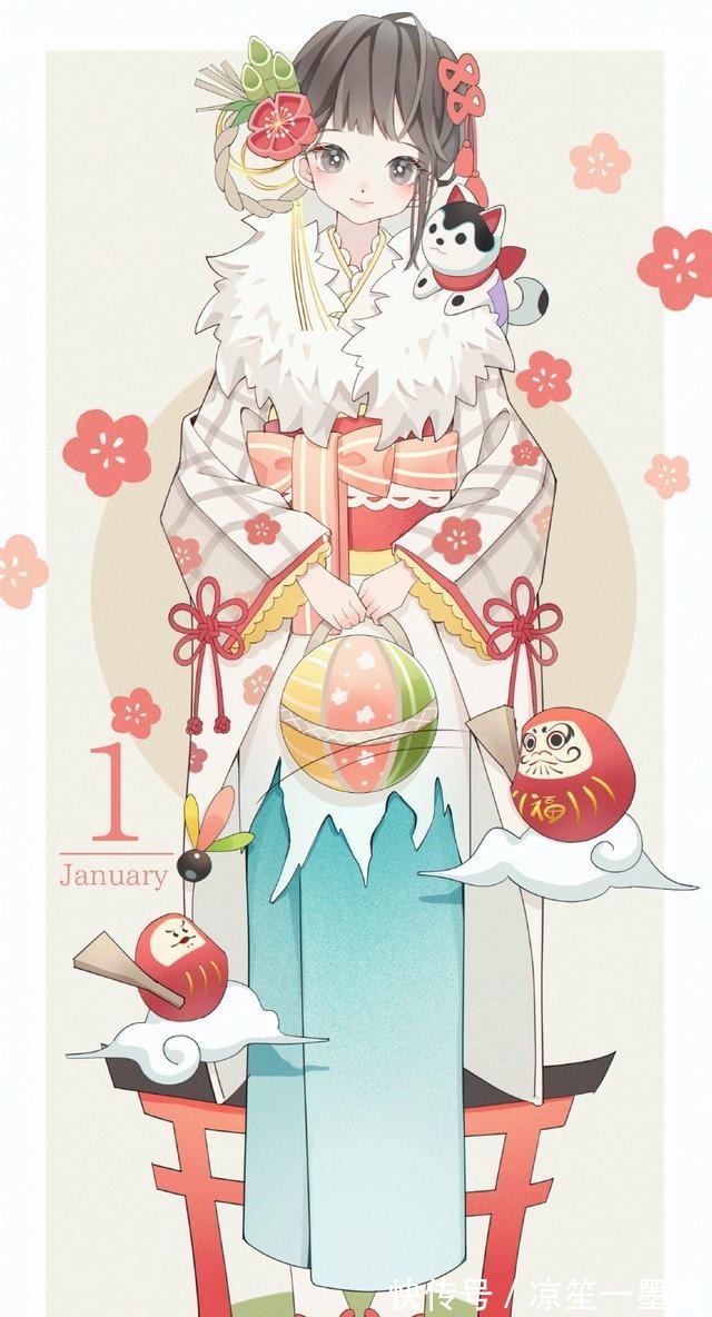 日本画师绘制“12月拟人”,9月是萌兔美少女,4月一眼惊艳!