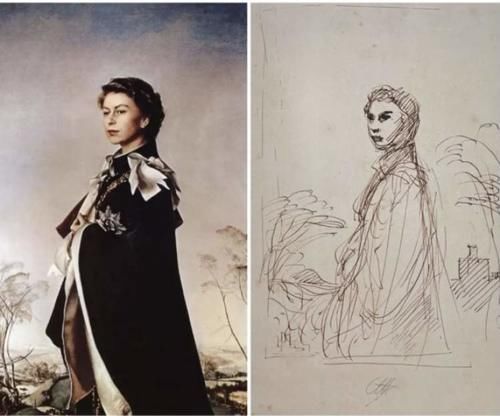 绘画#他为伊丽莎白女王绘制的肖像,征服了英国人!其肖像草稿,透露了哪些秘密?