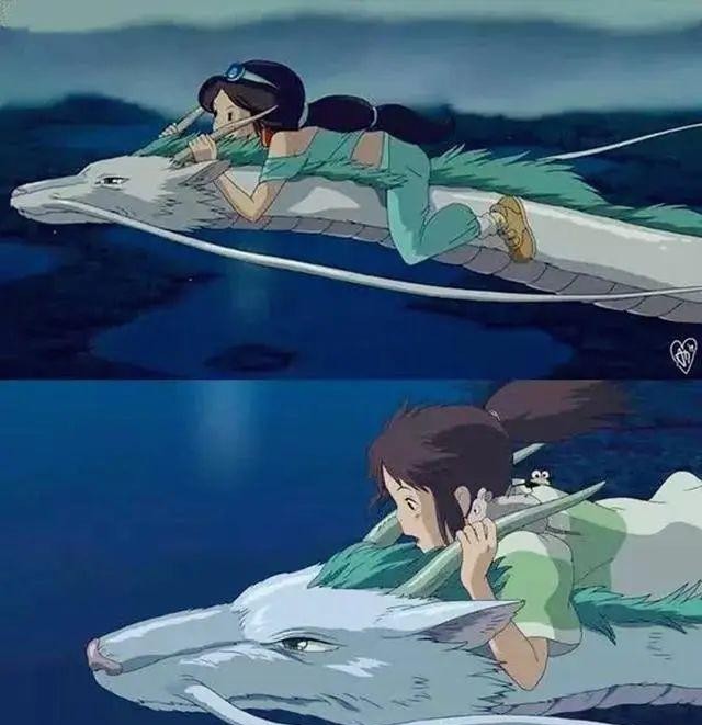 吓白|用宫崎骏的风格打开迪士尼,小煤球送水晶鞋,艾龙猫直接吓白了