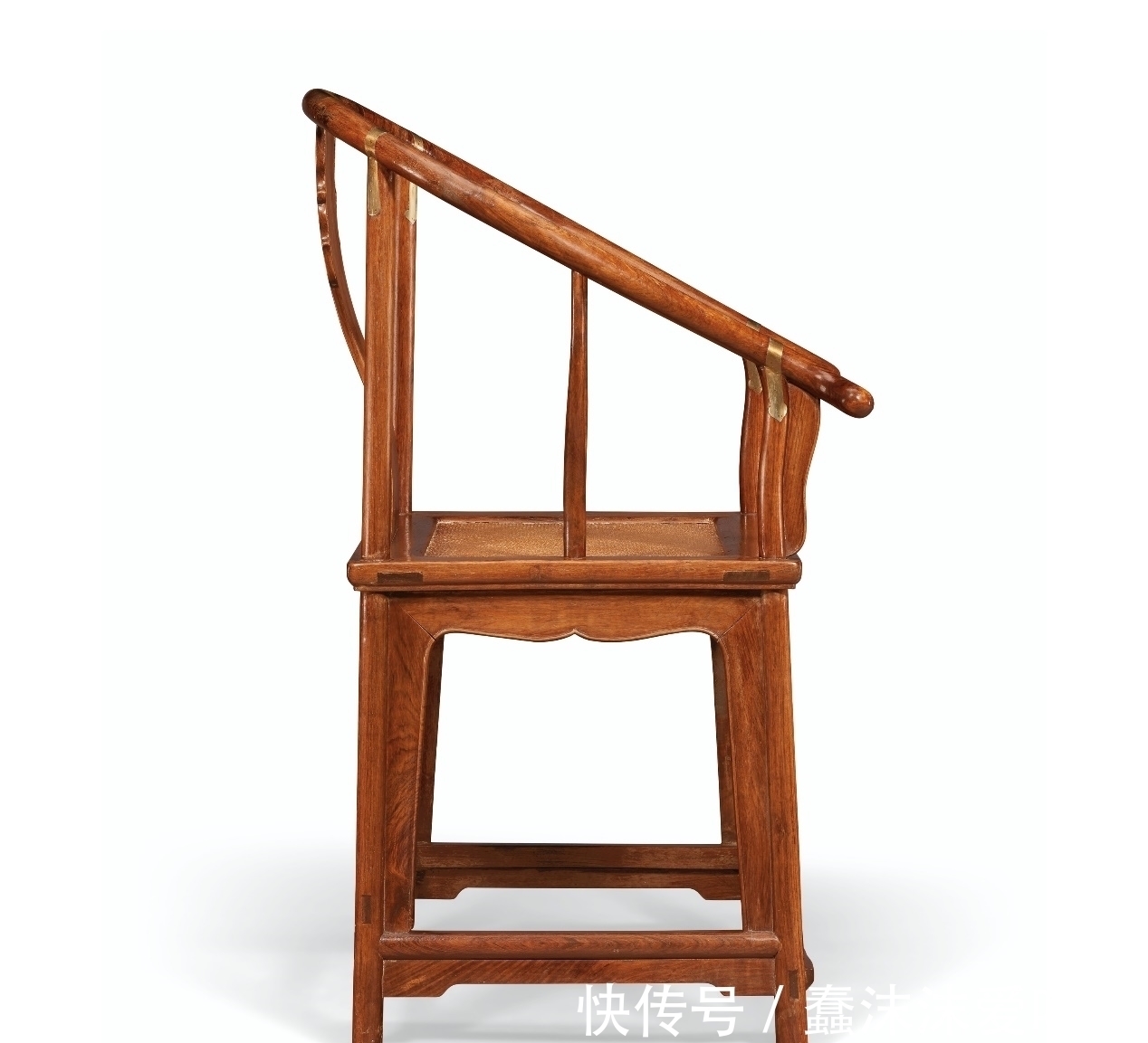 清黄花梨&开光省去、全凭纹理,清黄花梨圈椅大气无比