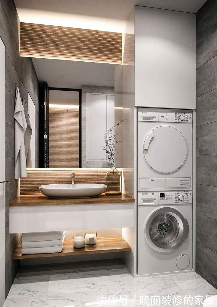 卫生间|5㎡的卫生间怎么放洗衣机?看完就知道了!