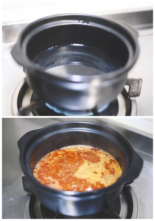  甜香|石锅嫩豆腐汤色泽诱人，甜香嫩滑，看着很红，辣度很低，满嘴回甘