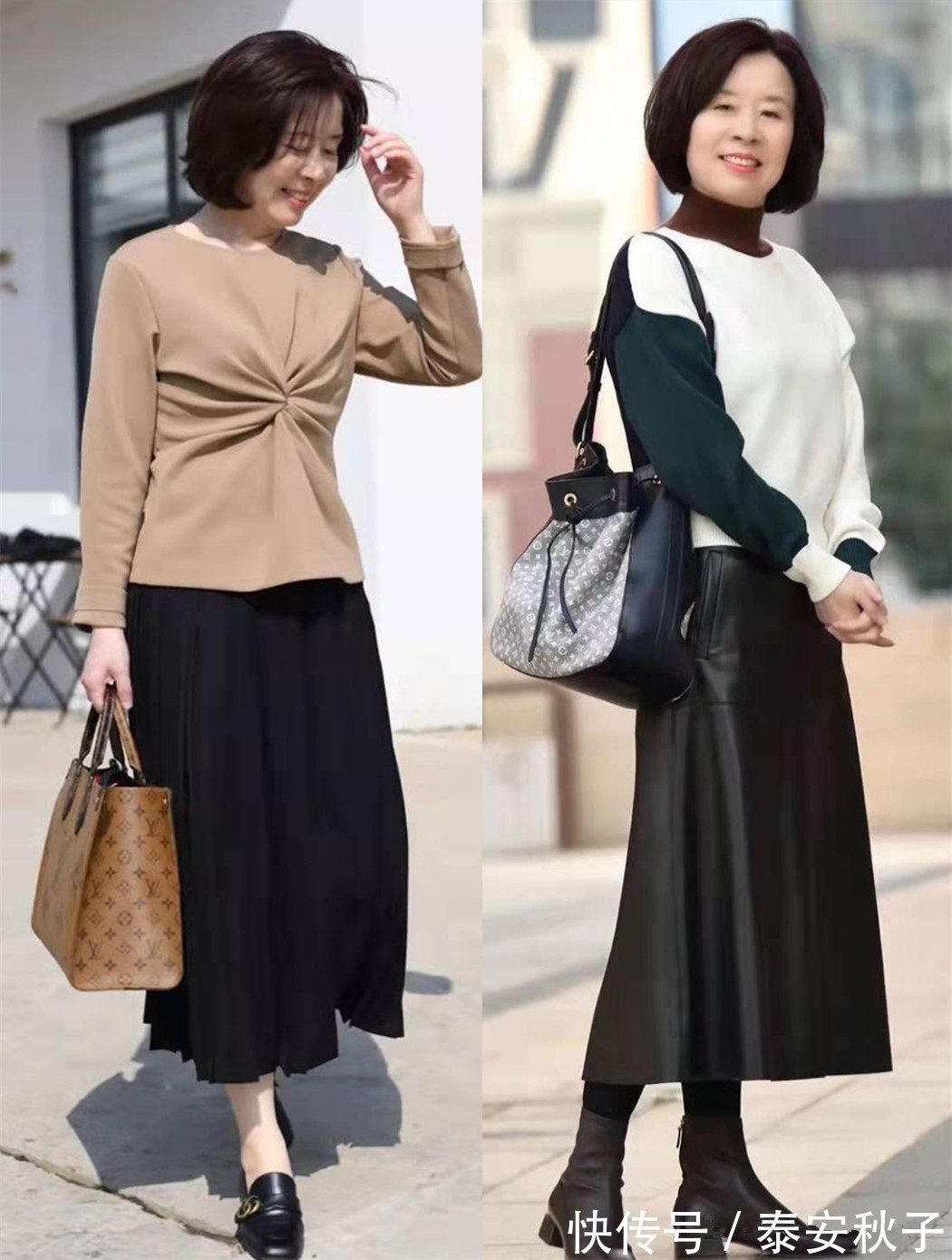 羊毛衫|当我50岁以后,初春一定要像她一样打扮自己:优雅、还显高级!