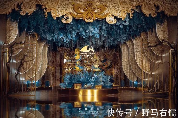 中世纪@用浓烈的色彩和精美的造型,带你感受一场沉浸式的北欧神话婚礼