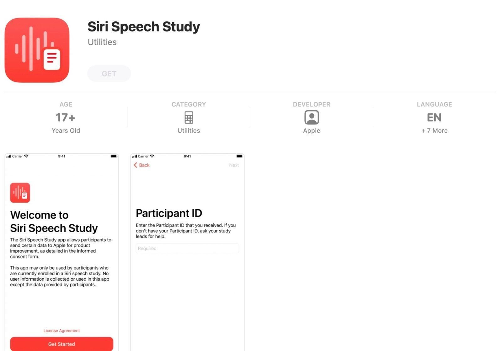 study|为改进Siri 苹果推出一款名为Siri Speech Study的App