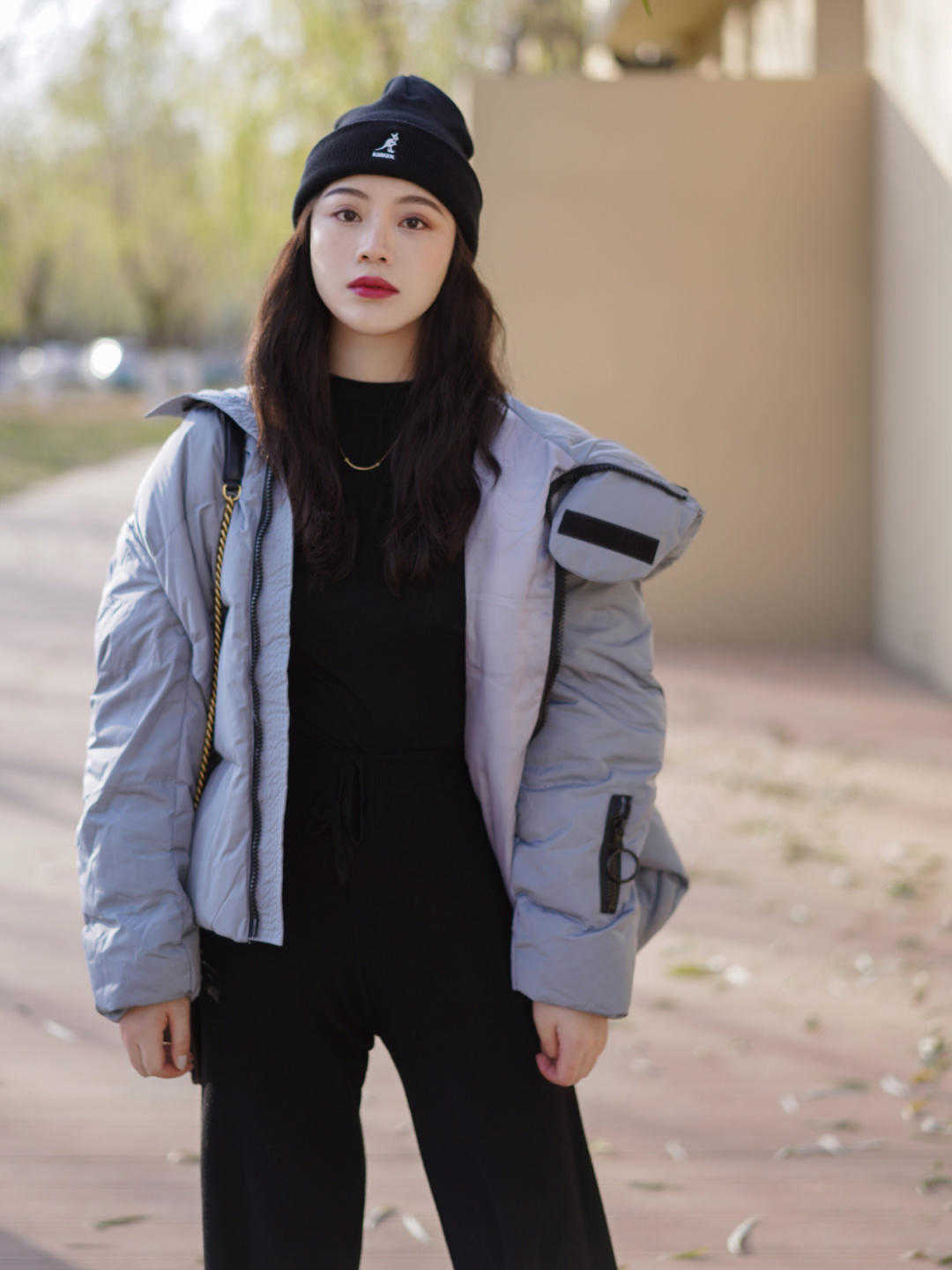 紧身裤|应对降温我有妙招!各种羽绒服穿搭分享,让你美得优雅